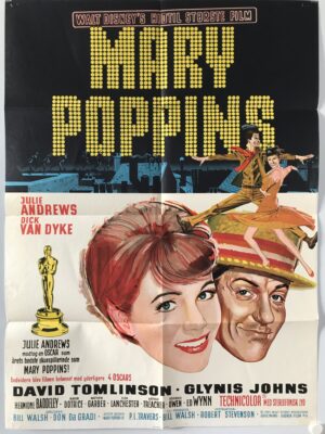 Mary Poppins + 1 sæt Lobby cards - 8 stk